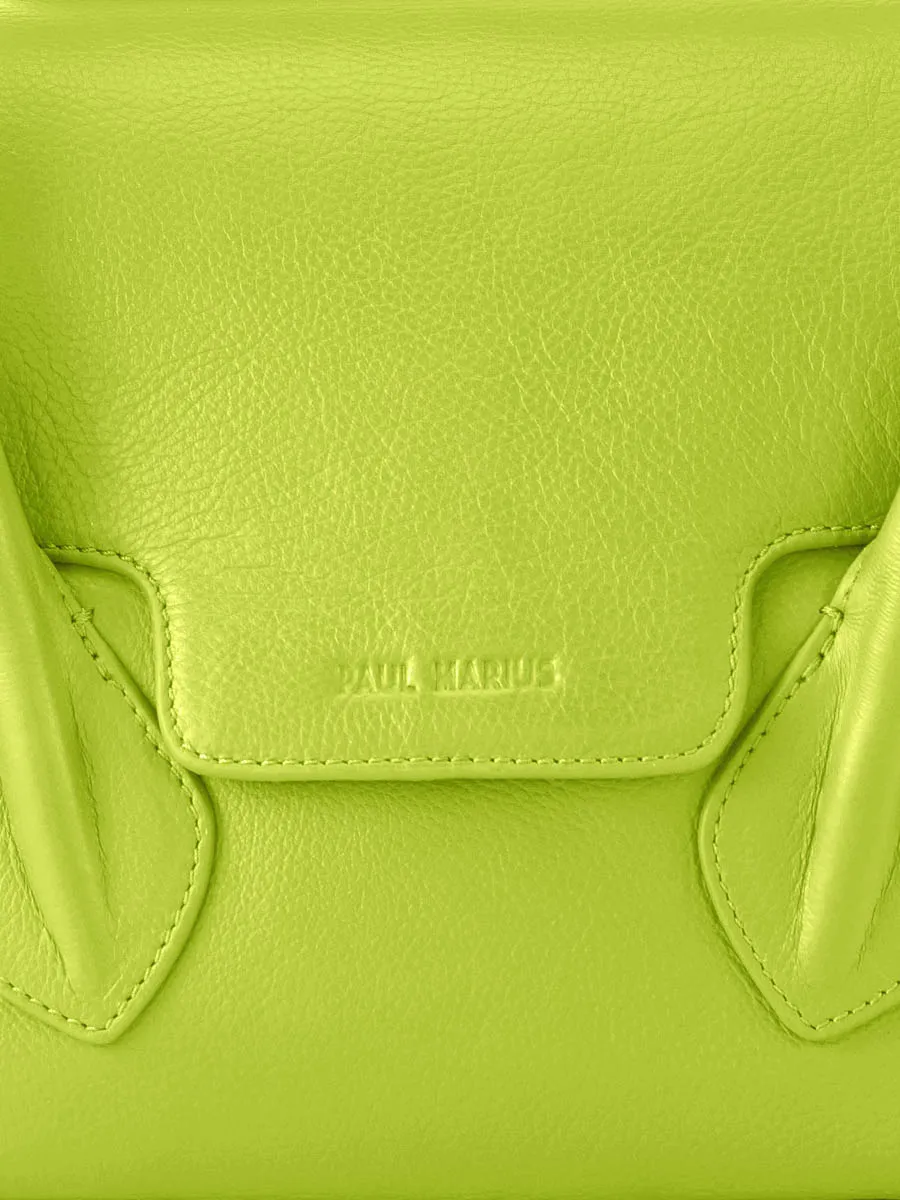 Green Leather Handbag for Women - Colette S Sorbet Apple | PAUL MARIUS