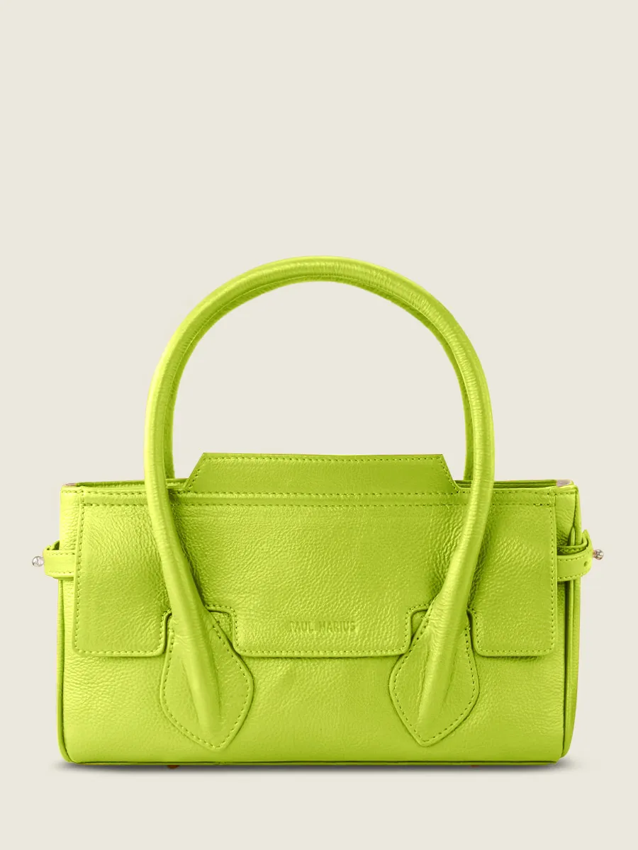 Green Leather Handbag for Women - Madeleine S Sorbet Apple | PAUL MARIUS