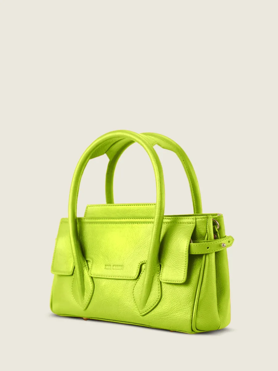 Green Leather Handbag for Women - Madeleine S Sorbet Apple | PAUL MARIUS