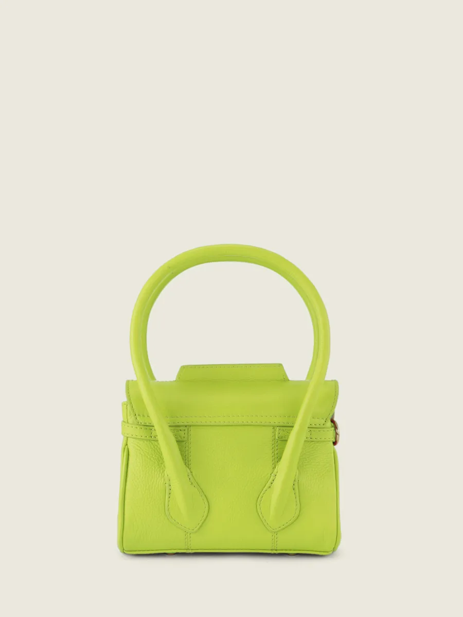 Green Leather Mini Handbag for Women - Colette XS Sorbet Apple | PAUL MARIUS