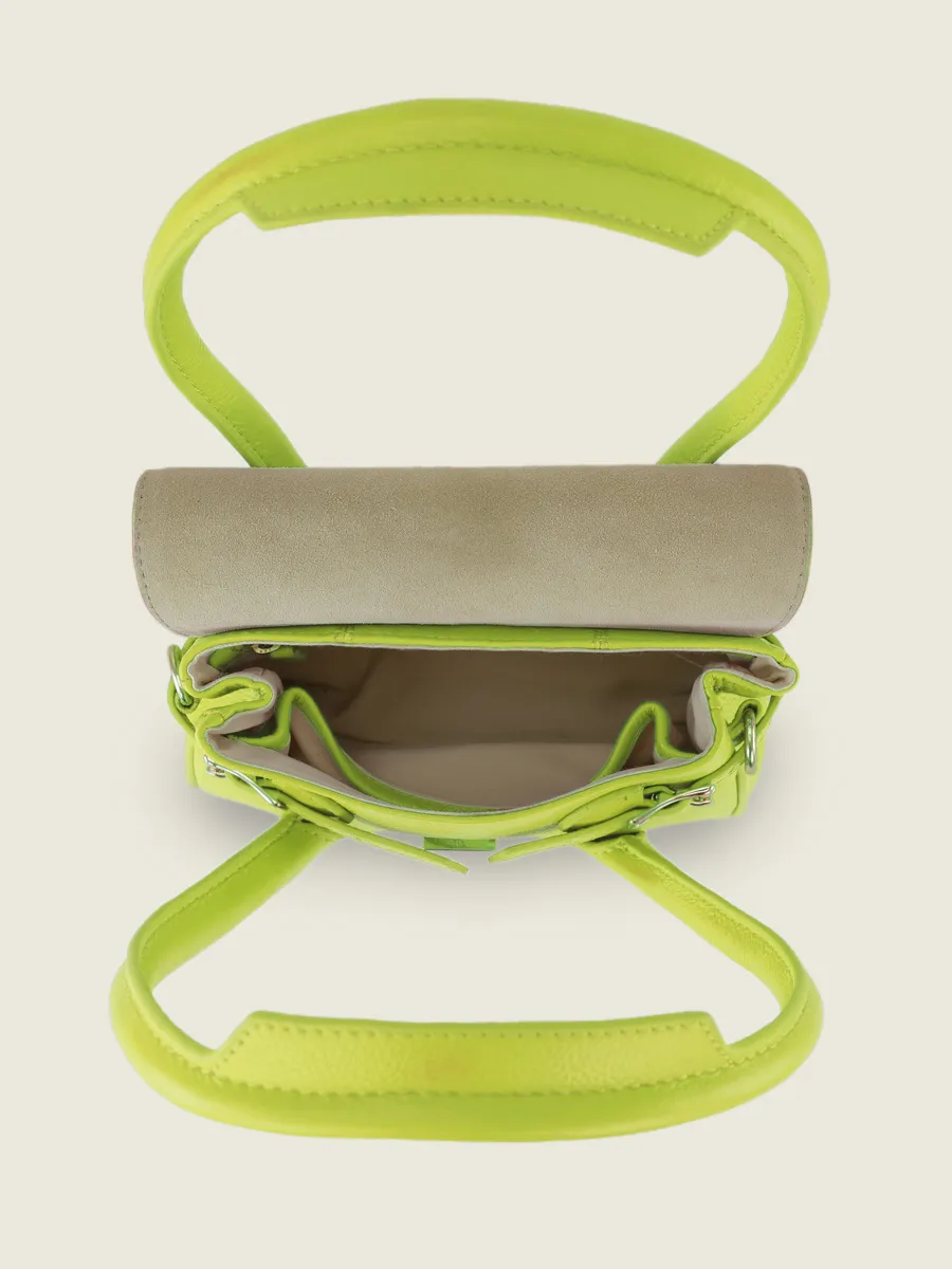 Green Leather Mini Handbag for Women - Colette XS Sorbet Apple | PAUL MARIUS