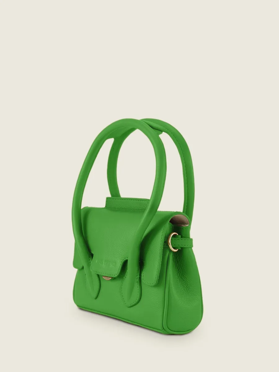 Green Leather Mini Handbag for Women - Colette XS Sorbet Kiwi | PAUL MARIUS