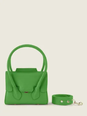 Green Leather Mini Handbag for Women - Colette XS Sorbet Kiwi | PAUL MARIUS