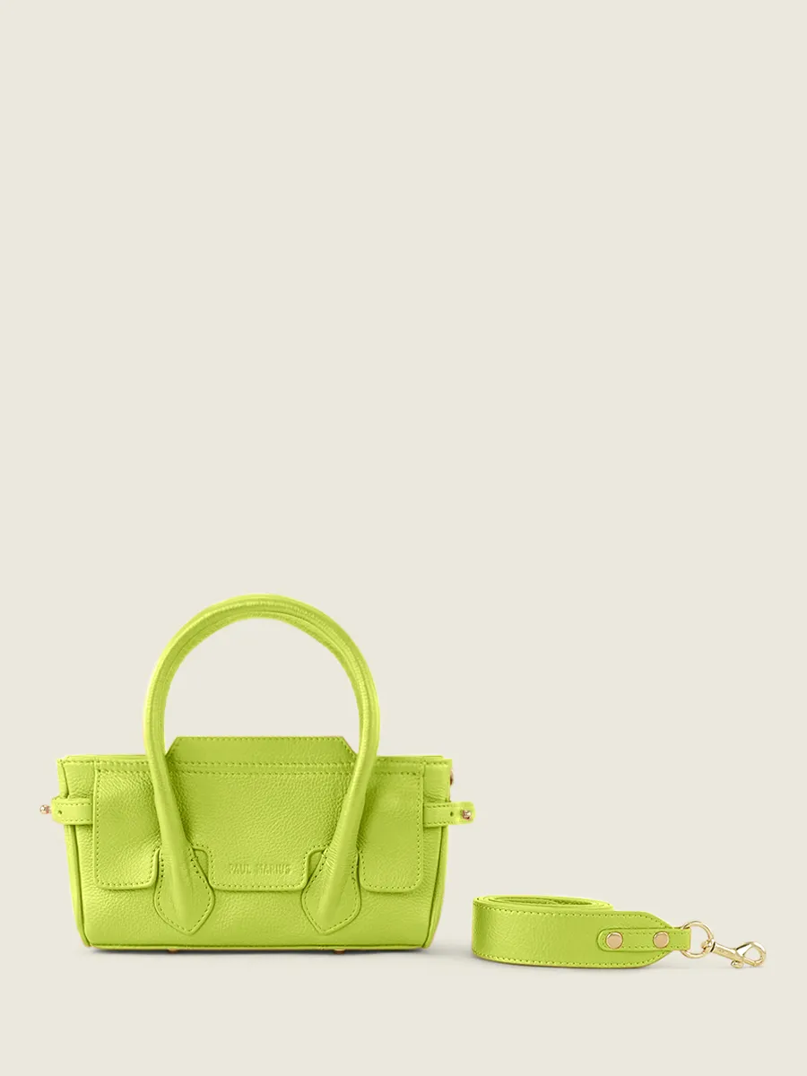 Green Leather Mini Handbag for Women - Madeleine XS Sorbet Apple | PAUL MARIUS