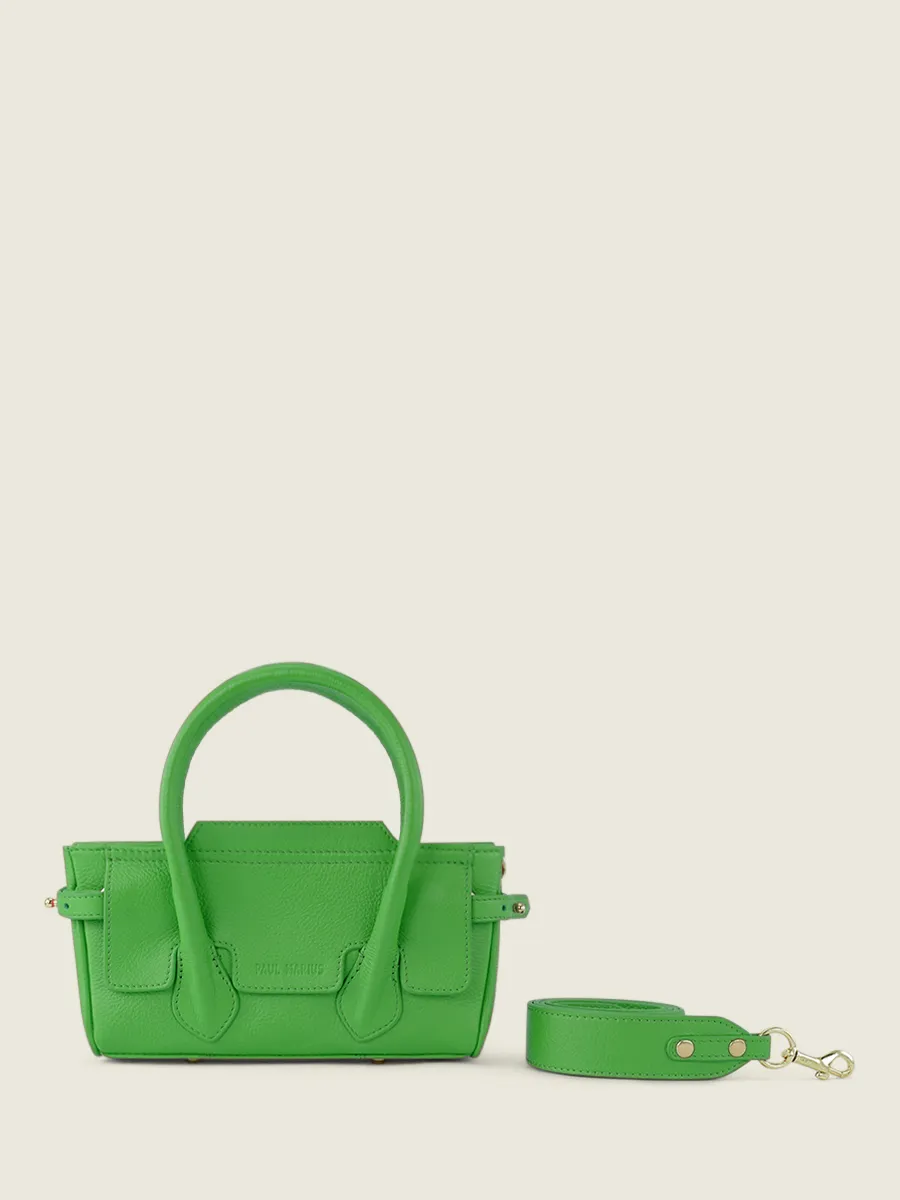 Green Leather Mini Handbag for Women - Madeleine XS Sorbet Kiwi | PAUL MARIUS