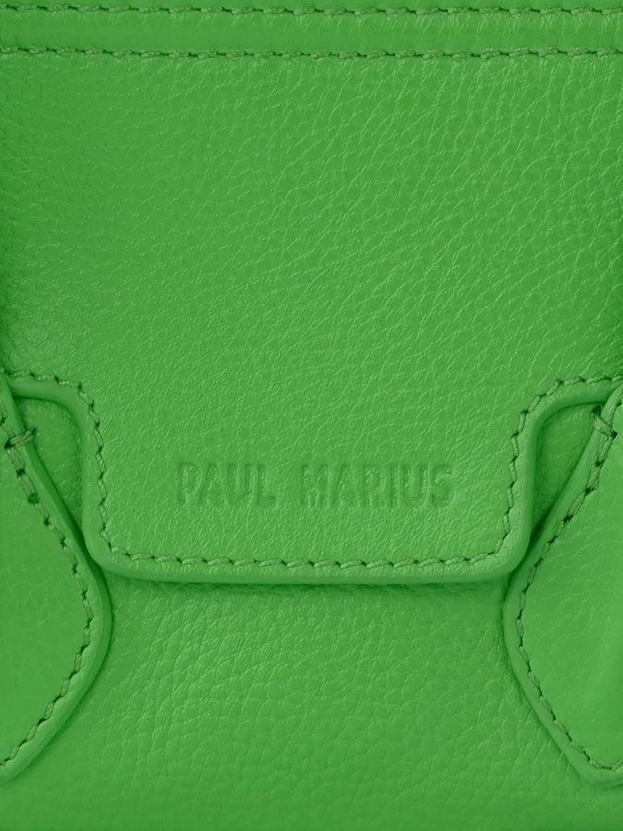 Green Leather Mini Handbag for Women - Madeleine XS Sorbet Kiwi | PAUL MARIUS