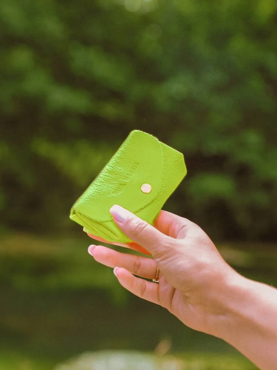 Green Leather Purse for Women - LeGustave Sorbet Apple | PAUL MARIUS