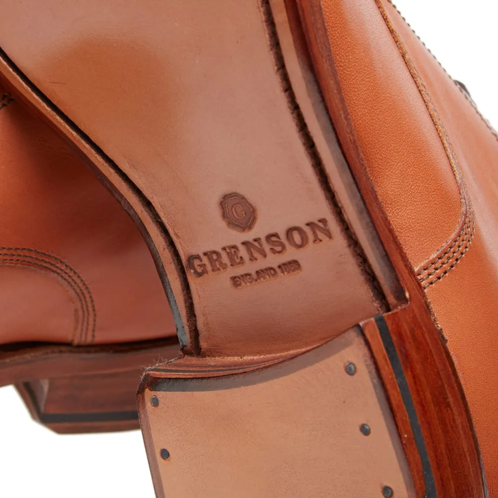 Grenson Rhys Toe Cap Derby ShoeCognac