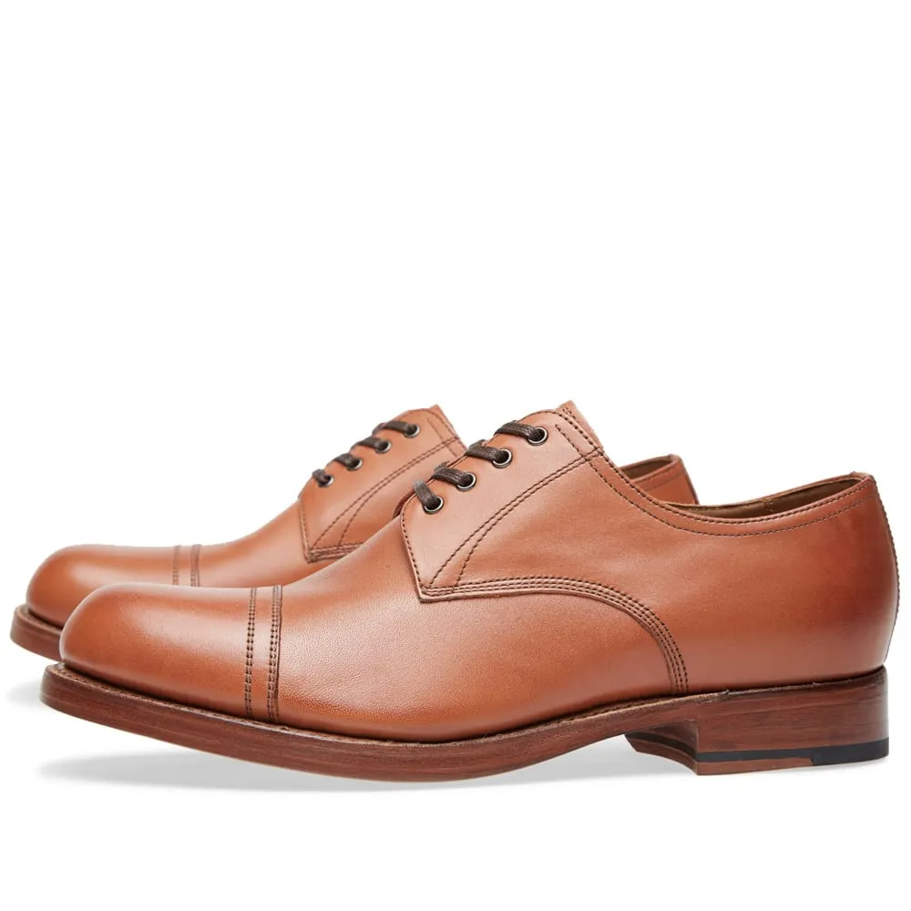 Grenson Rhys Toe Cap Derby ShoeCognac