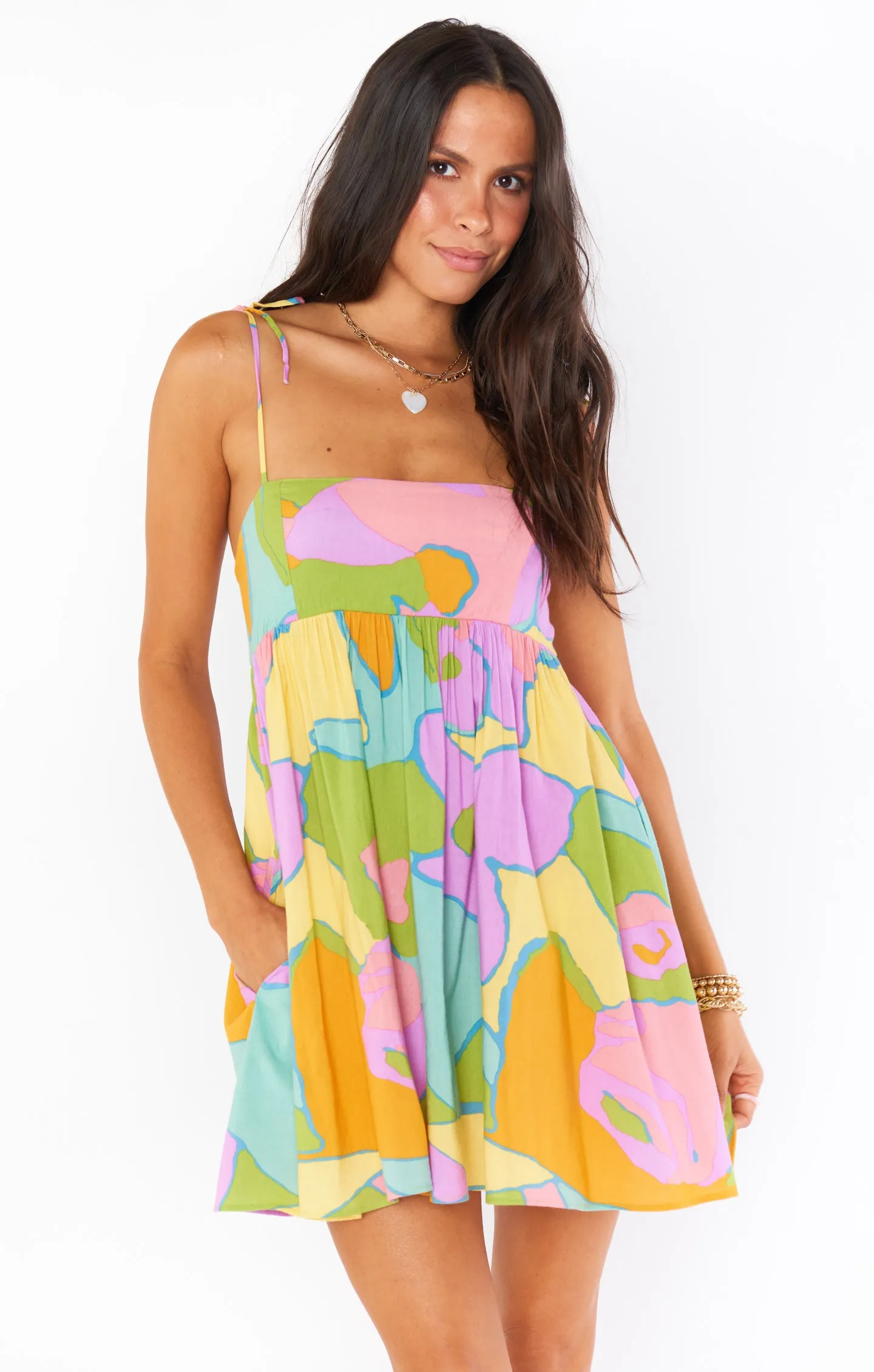 Gretchen Mini Dress ~ Summer Sorbet