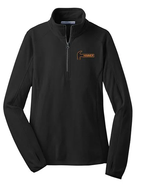 Hammer Women’s Ruthless Black Orange 1/2 Zip Microfleece Pullover