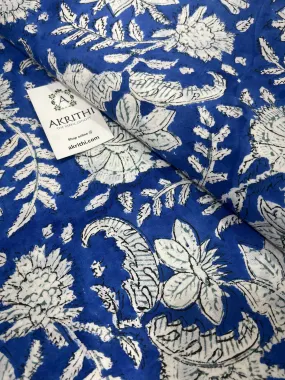 Hand block Printed pure cotton fabric