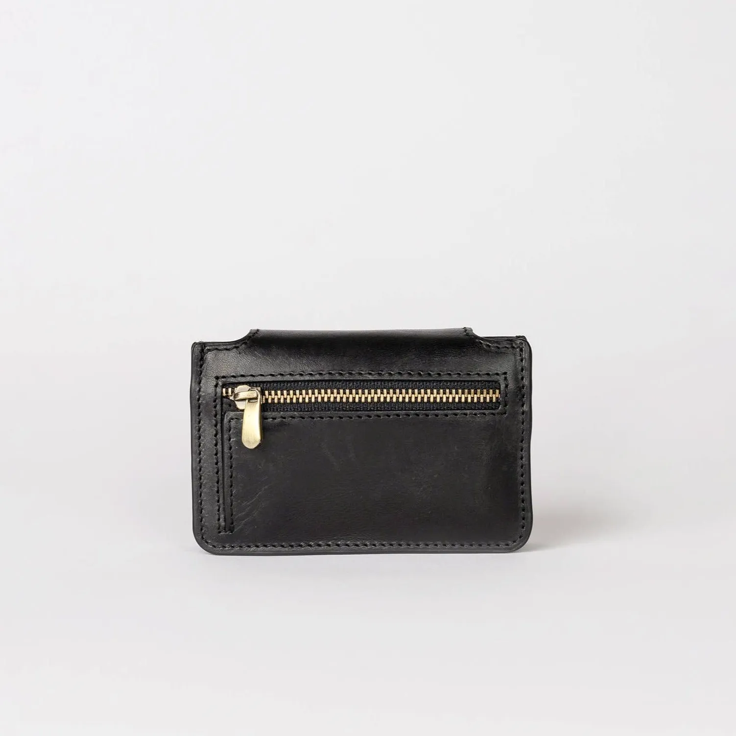 Harmonica Leather Wallet in Black