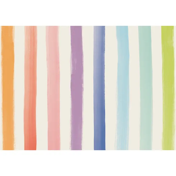 Hester & Cook Sorbet Painted Stripe Placemat, Set of 24