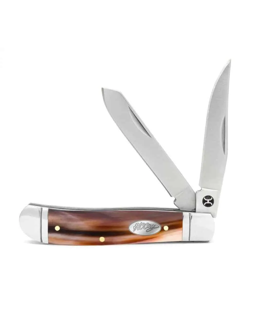 Hooey Ox Horn Trapper Knife