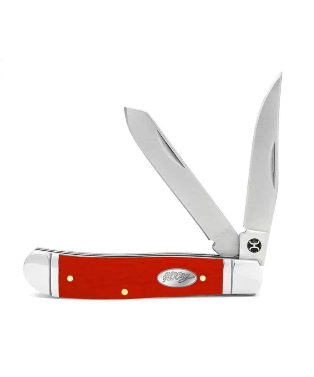 Hooey Red Jig Trapper Knife