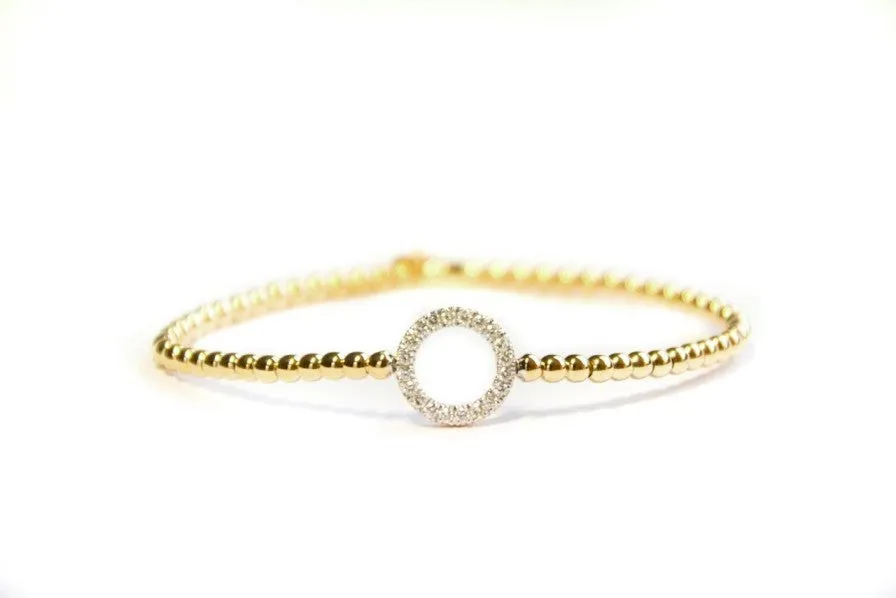 Hulchi Belluni Diamond Halo Stretch Bracelet