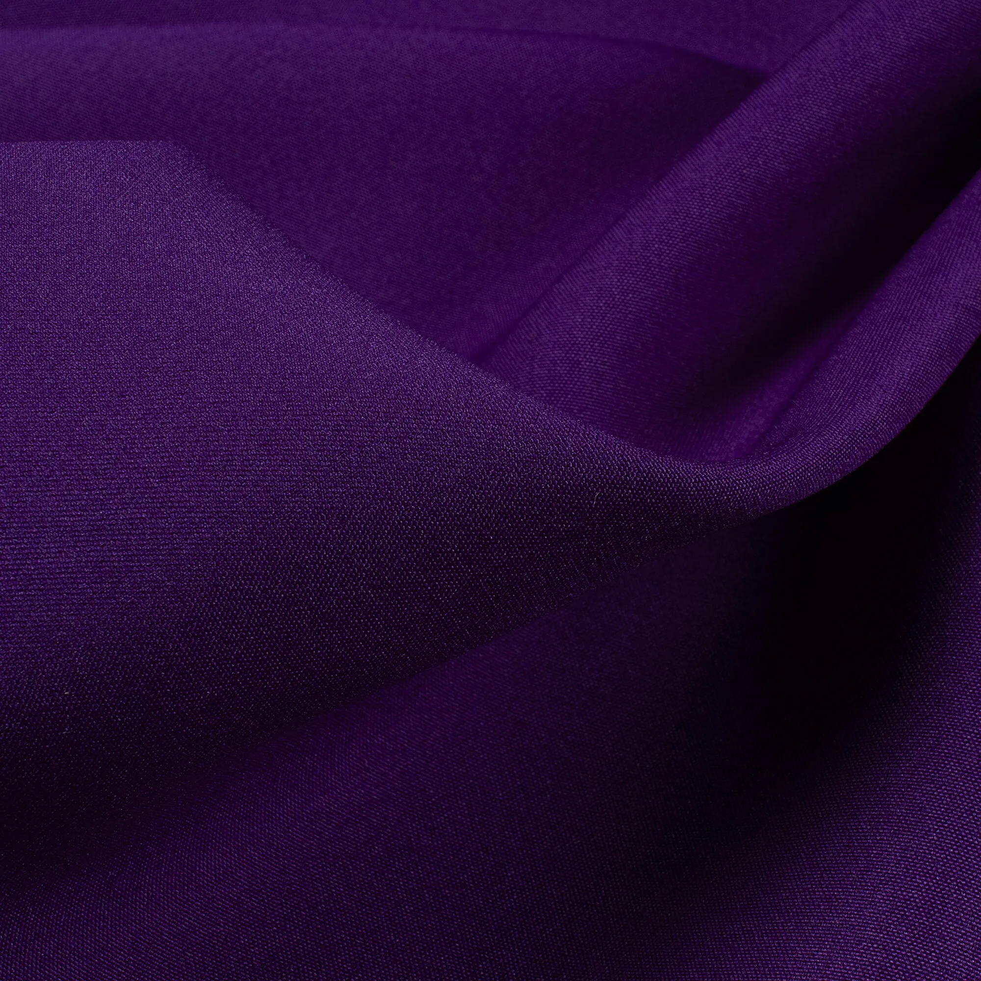 Indigo Purple Plain Lining Butter Crepe Fabric