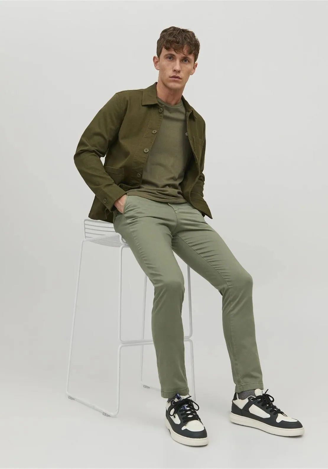 Jack & Jones Marco Chinos, Deep Lichen Green