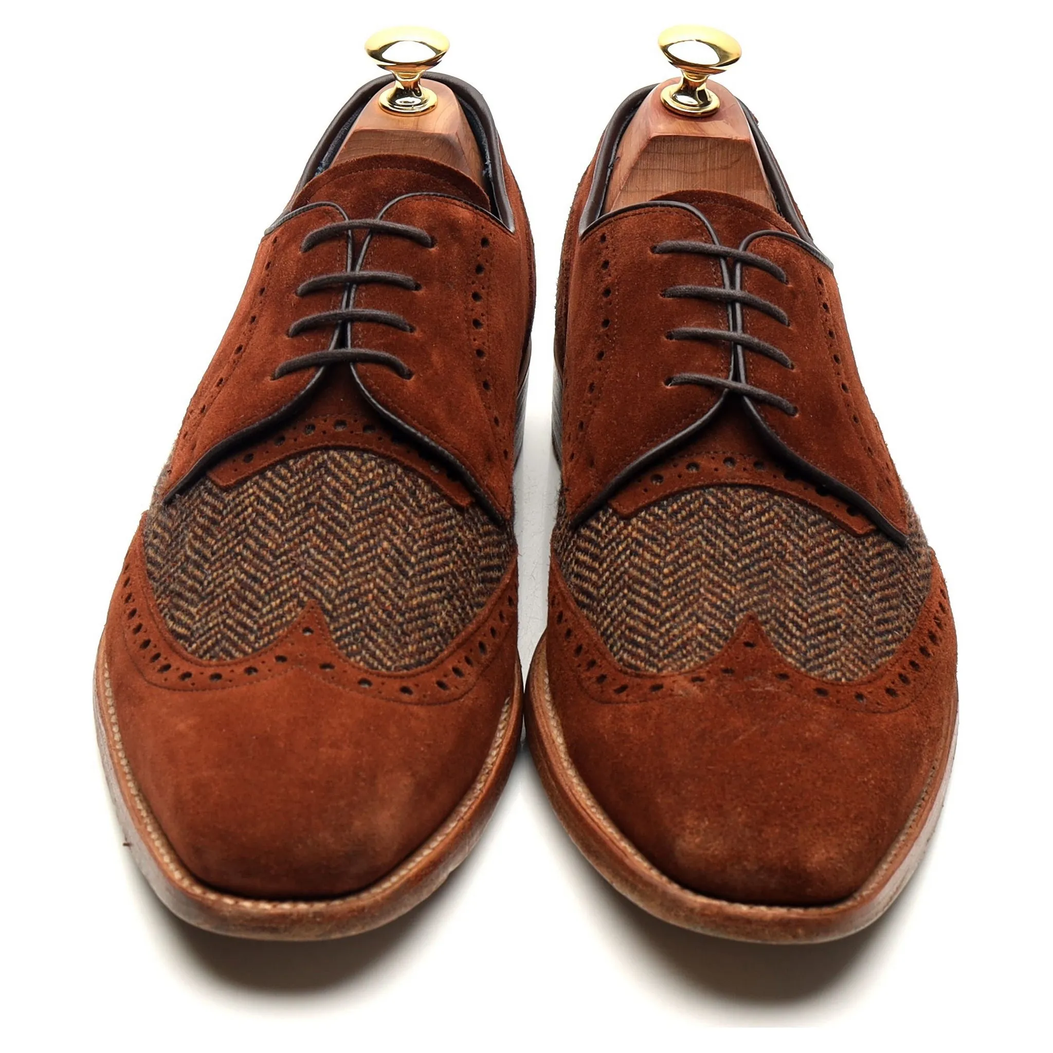 'Jackson' Brown Leather Derby UK 9 F