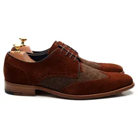 'Jackson' Brown Leather Derby UK 9 F