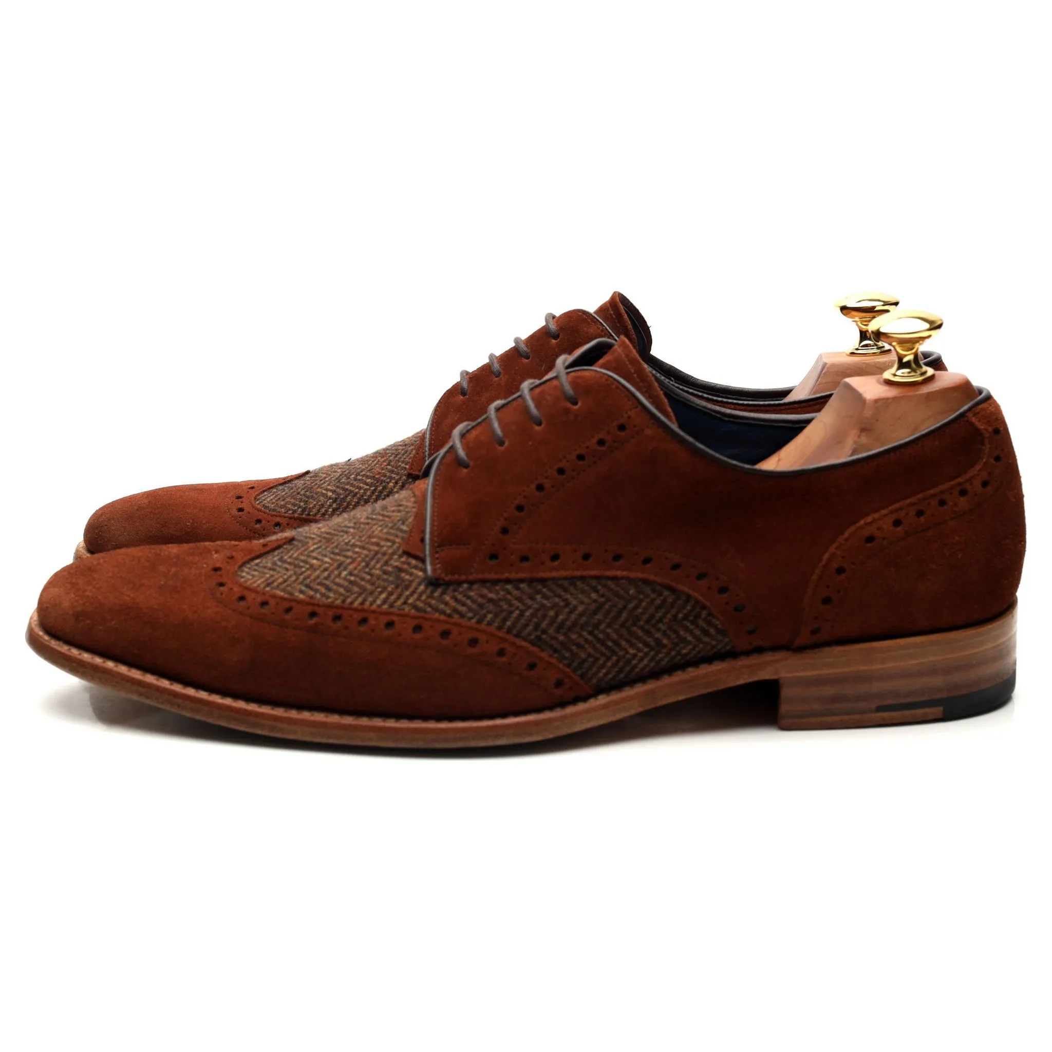 'Jackson' Brown Leather Derby UK 9 F