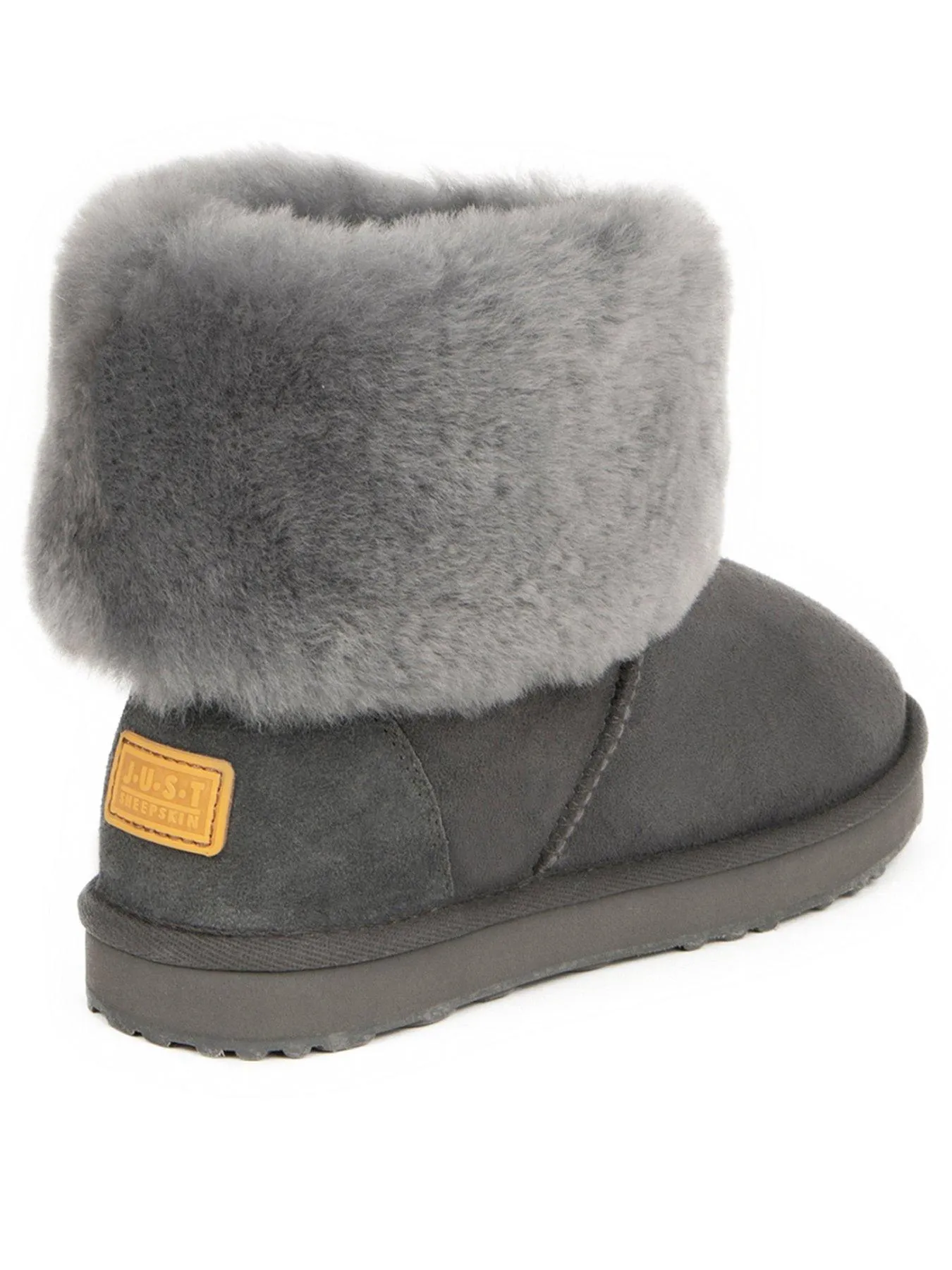 Just Sheepskin Ladies Cornwall Sheepskin Boot - Granite