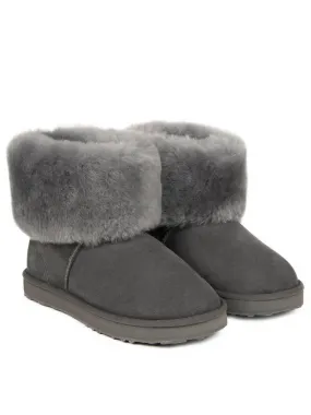 Just Sheepskin Ladies Cornwall Sheepskin Boot - Granite