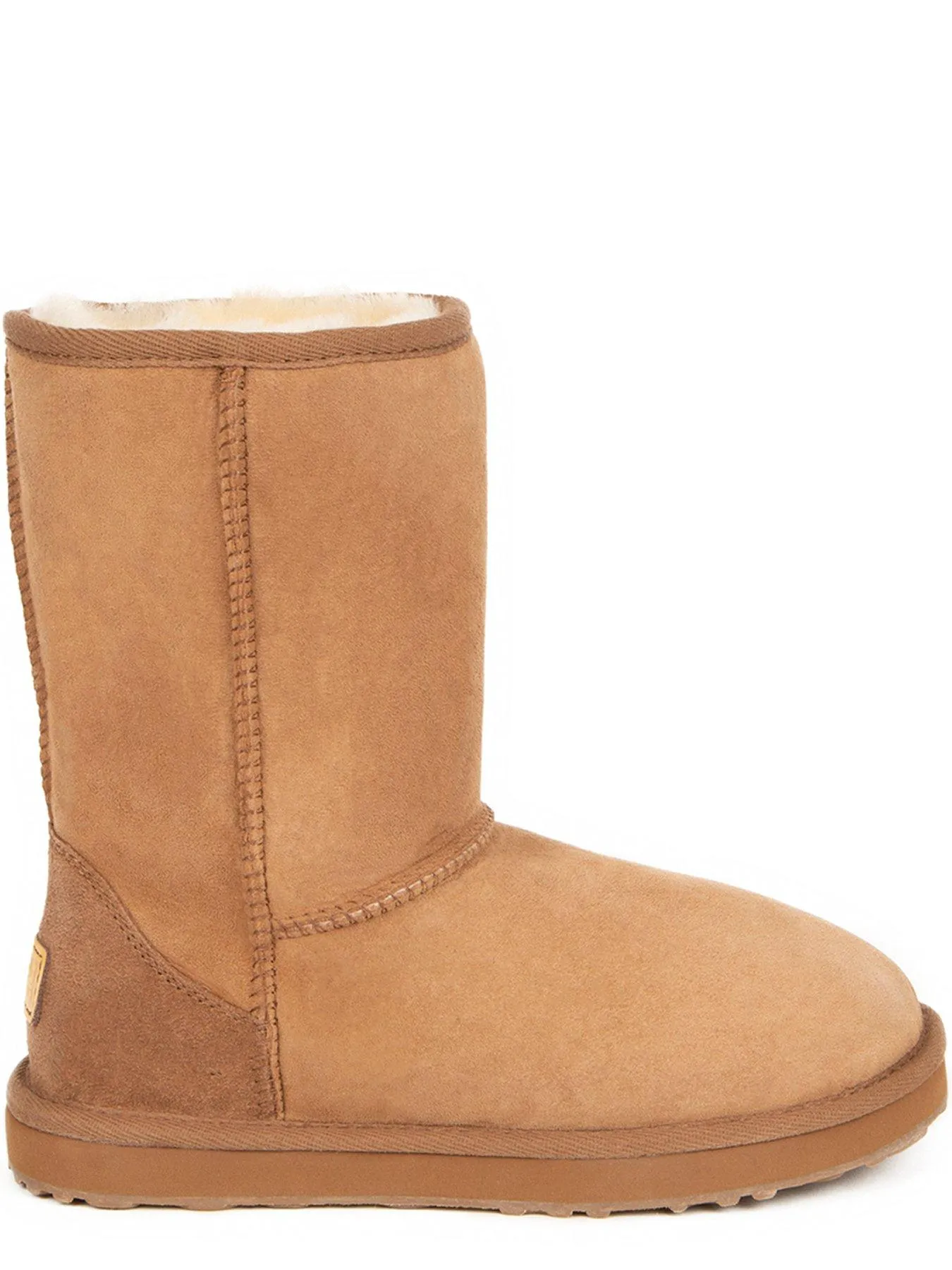 Just Sheepskin Ladies Short Classic Sheepskin Boot - Chestnut