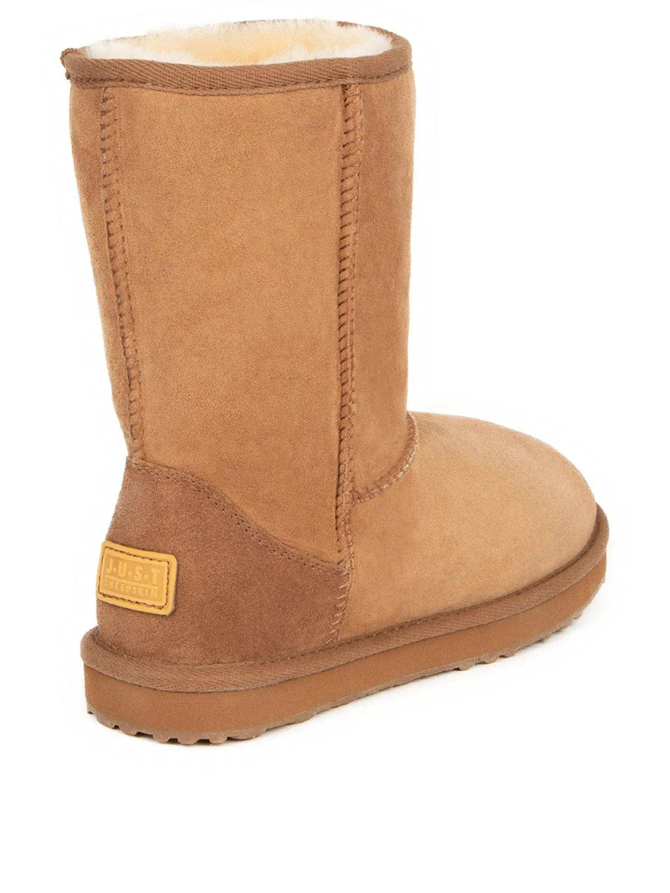 Just Sheepskin Ladies Short Classic Sheepskin Boot - Chestnut