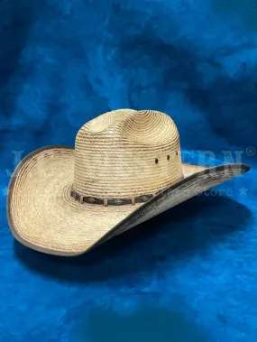 Justin JS1956TRGR44 TRIGGER Bent Rail Straw Cowboy Hat Tan