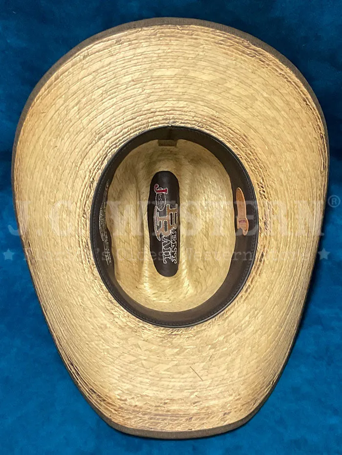 Justin JS1956TRGR44 TRIGGER Bent Rail Straw Cowboy Hat Tan