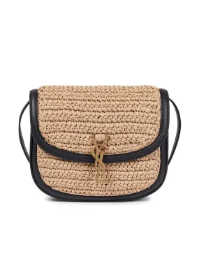 Kaia Medium Satchel in Raffia