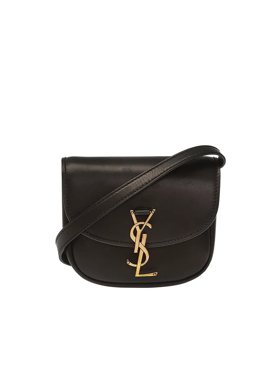 Kaia Mini Satchel in Smooth Leather in Black