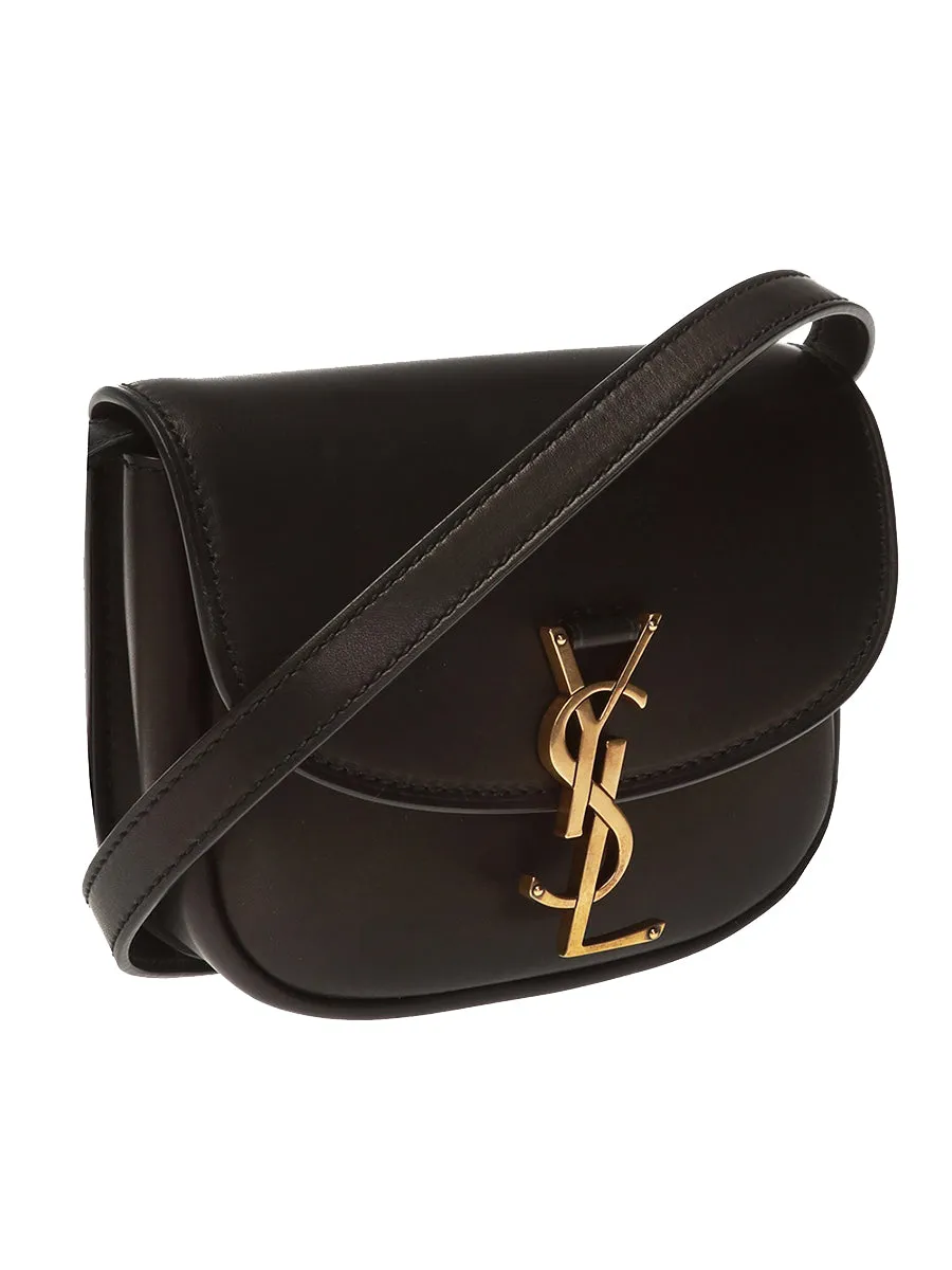 Kaia Mini Satchel in Smooth Leather in Black