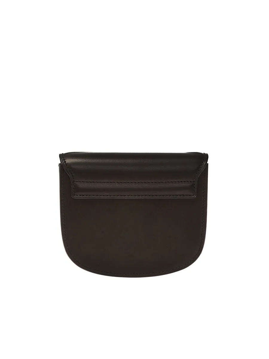 Kaia Mini Satchel in Smooth Leather in Black