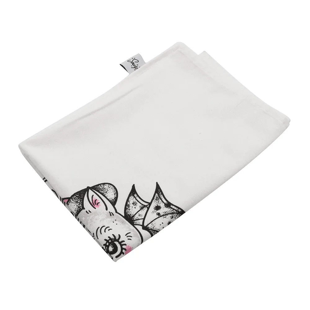 Kitten With Wings Tea Towel