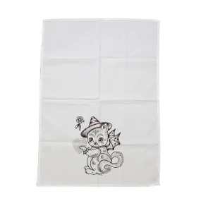 Kitten With Wings Tea Towel