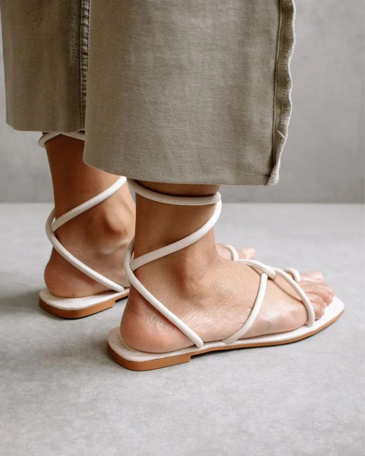 Lace It Up Flat Sandal by Alohas - FINAL SALE