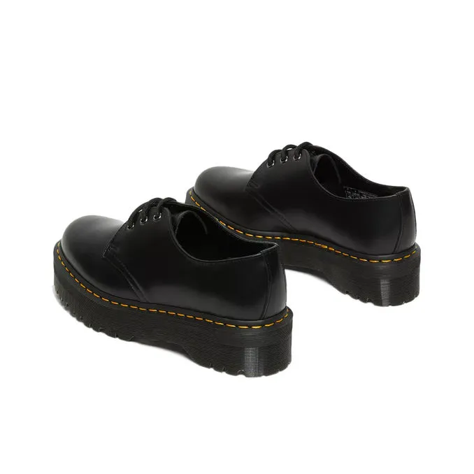 LACE-UPS 1461 QUAD Woman Black Polished Smooth 