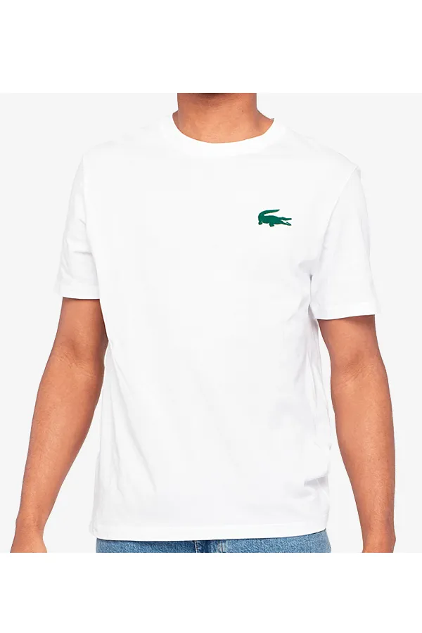 Lacoste Lounge Crocodile Tee White