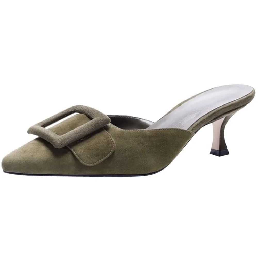 Lainey Buckle Mule