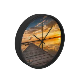 Lake Sunset 10 inch wall clock