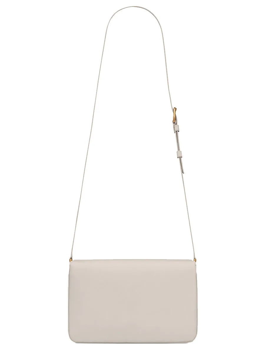 Le Maillon Satchel in Smooth Leather in Blanc Vintage