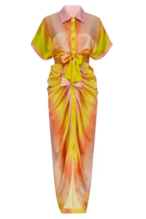 Le Superbe    Miko Dress In Ombre Sunset