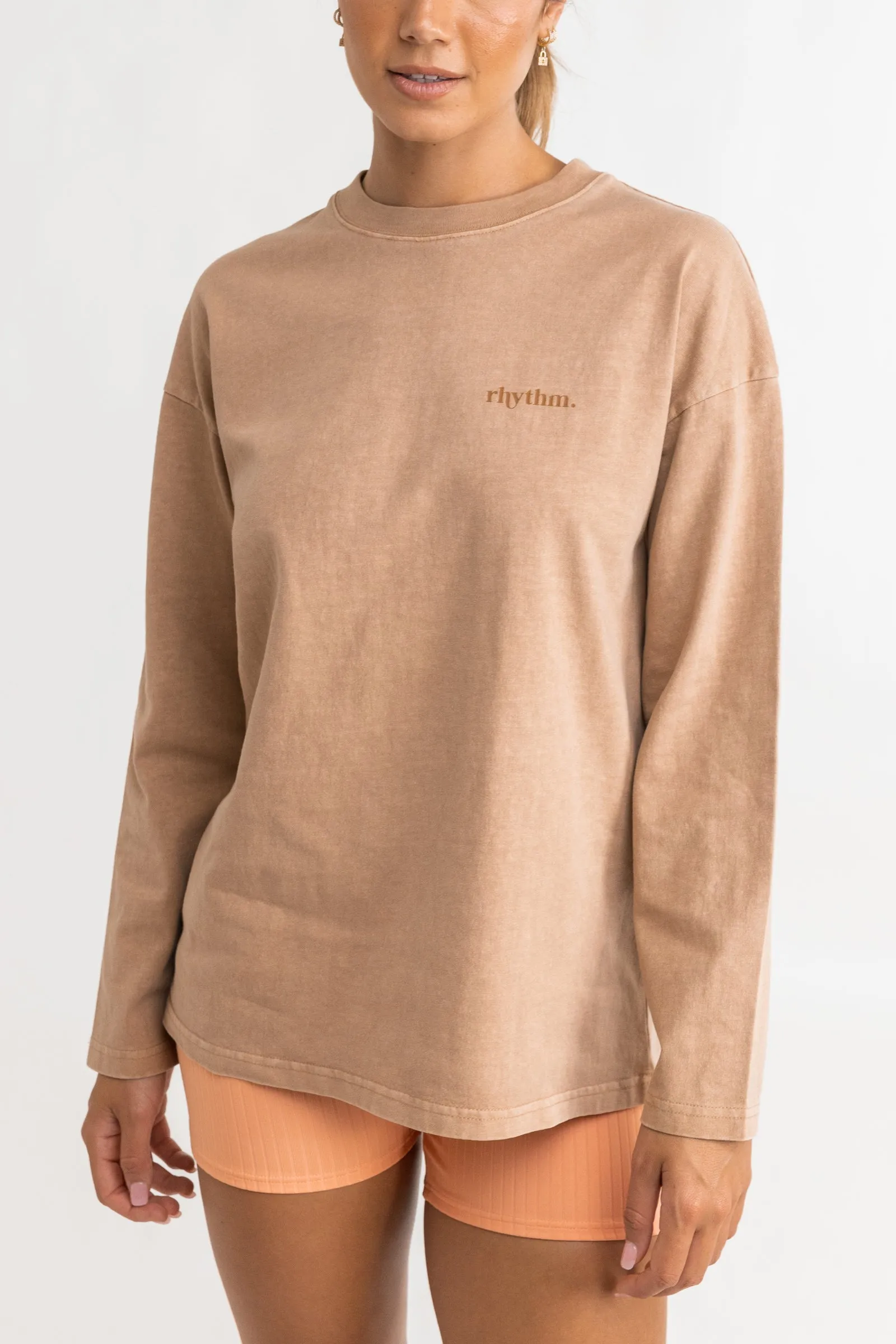 Lo Fi Sunset Long Sleeve Tee Mocha