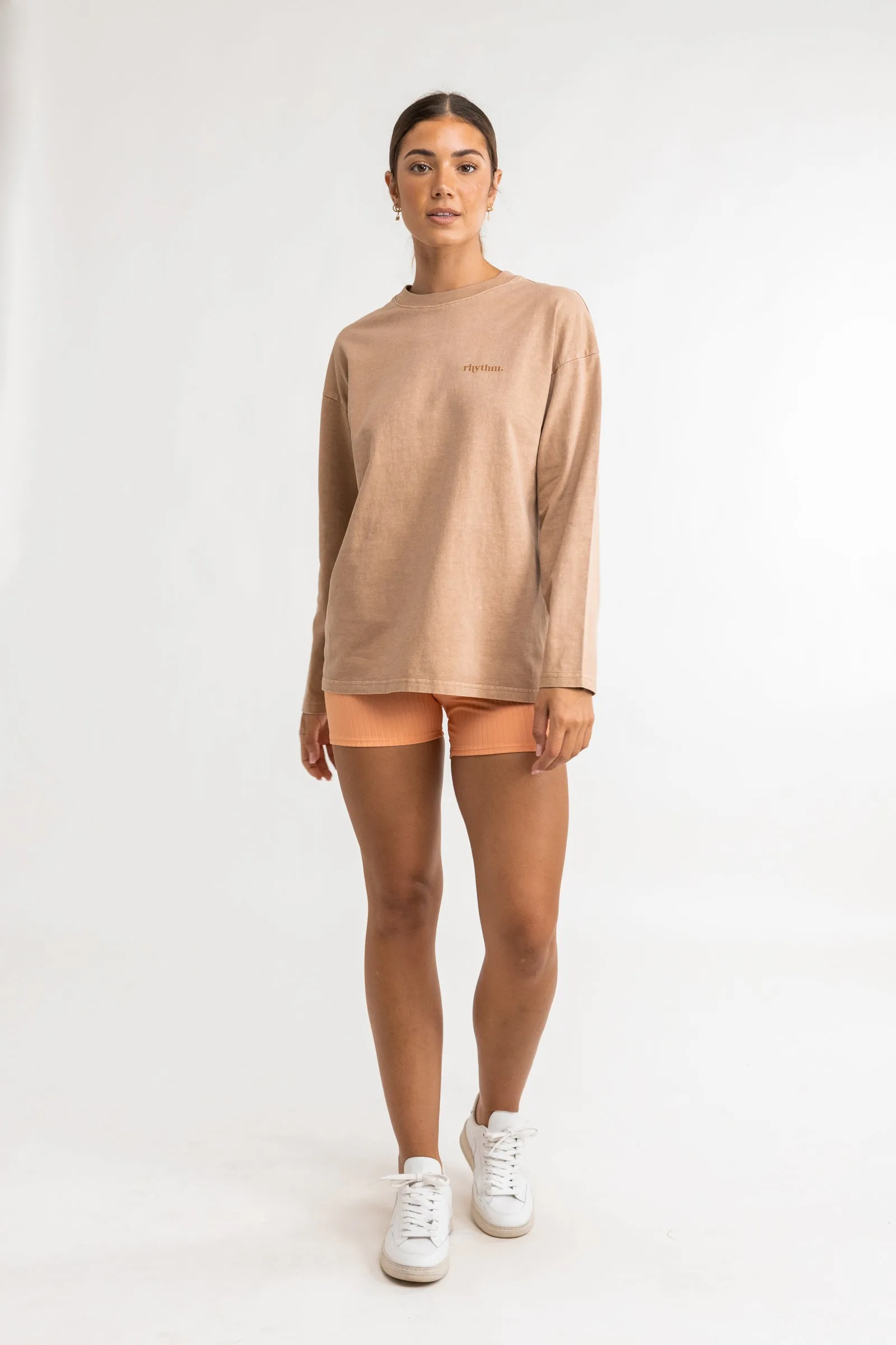 Lo Fi Sunset Long Sleeve Tee Mocha