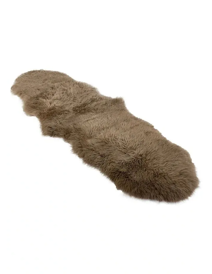 Long Wool Sheepskin Double Floor Rug