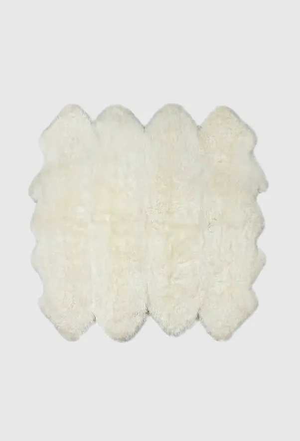 Long Wool Sheepskin Octo Floor Rug