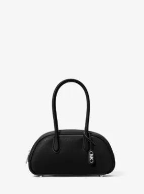 Lulu Small Pebbled Leather Satchel